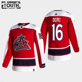 Columbus Blue Jackets Max Domi 16 2020-21 Reverse Retro Authentic Shirt - Kinderen